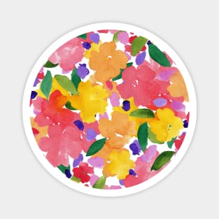 Abtract Watercolour Floral Magnet